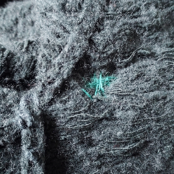 Jones New York Sport Emerald And Brown Faux Fur Collar Teddy Jacket - Picture 7 of 8